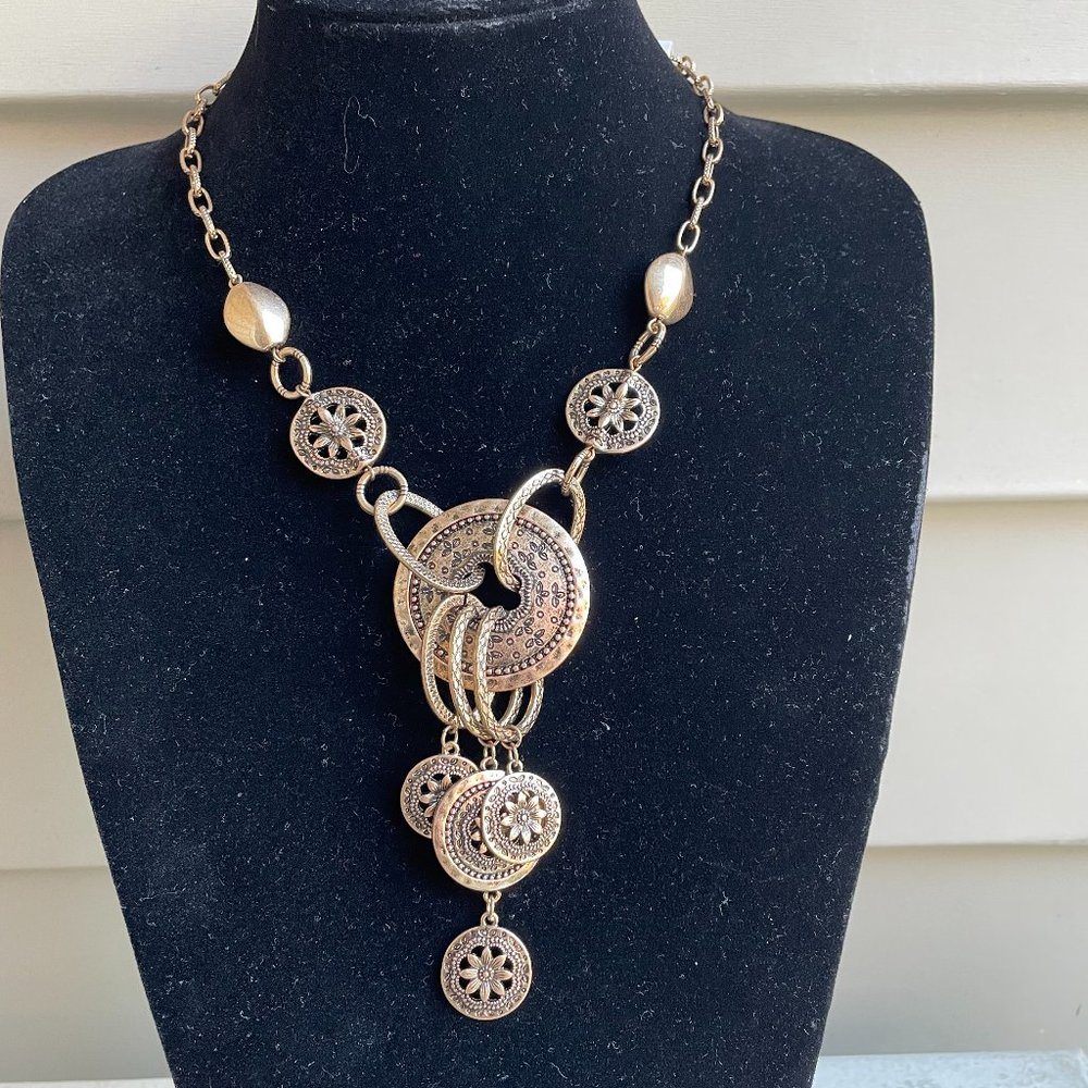 ANJALAI AFRICAN BEADED NECKLACE MALA TAN  NECKLACE SA29
